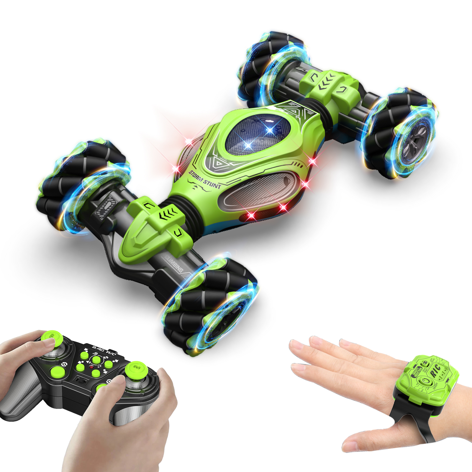 HOSHI 1611-MAX STUNT CAR GREEN 